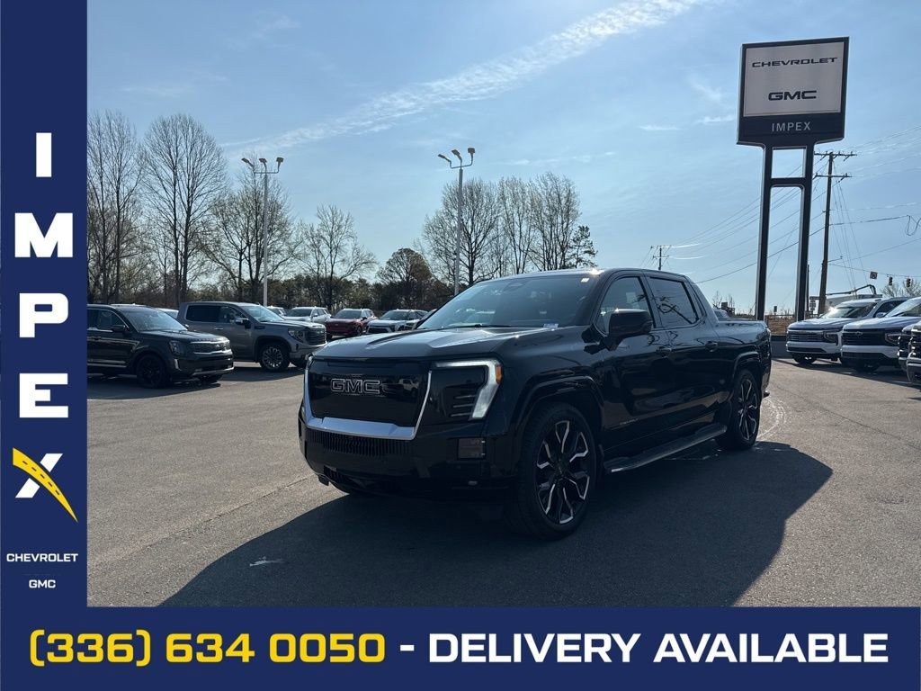 Onyx Black 2025 GMC Sierra EV Denali Crew Cab (Extended Range) e4WD Pickup Truck All-Wheel Drive