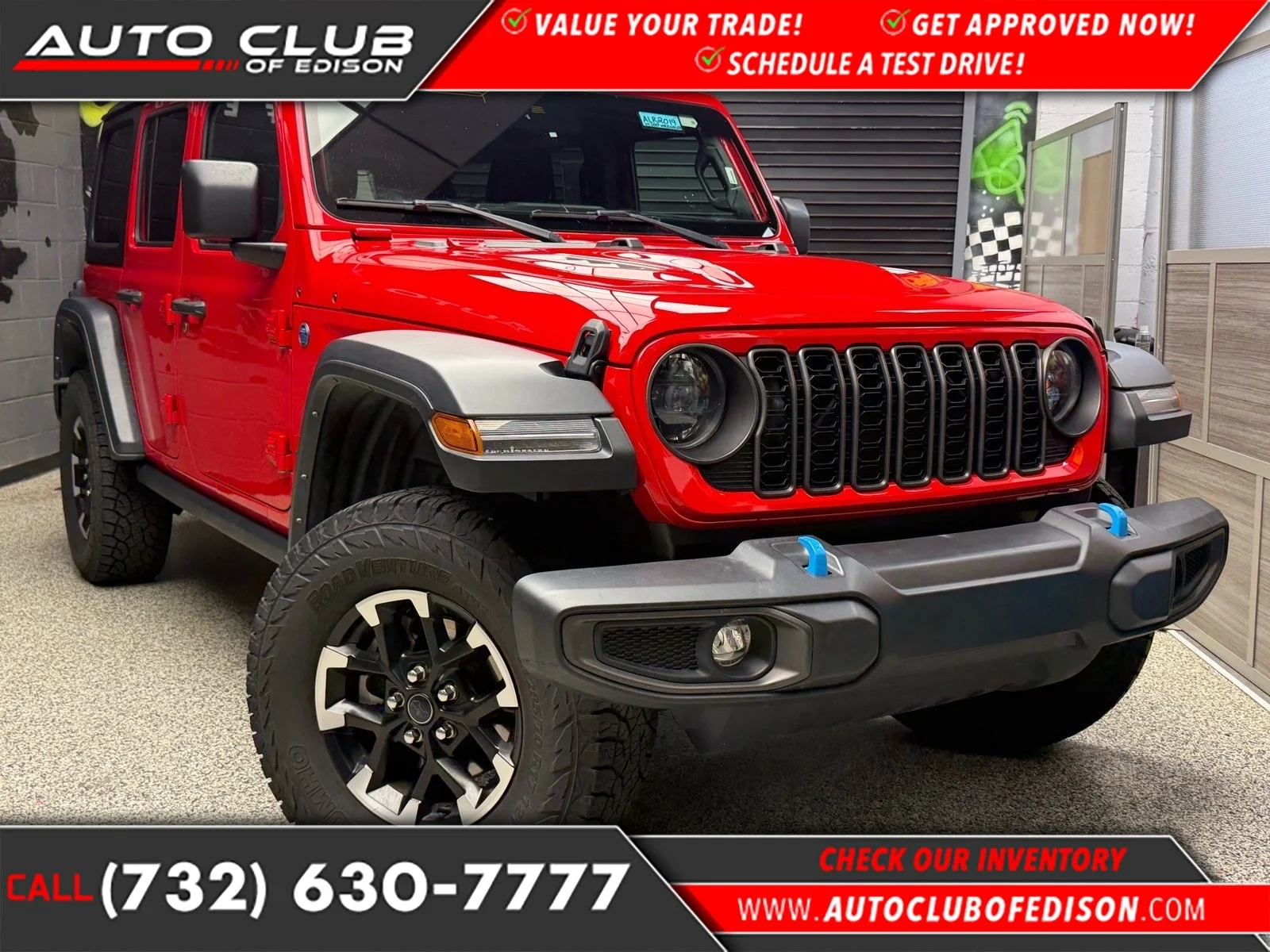 Used 2024 Firecracker Red Clear Coat (prc) Jeep Rubicon 4xe image 1