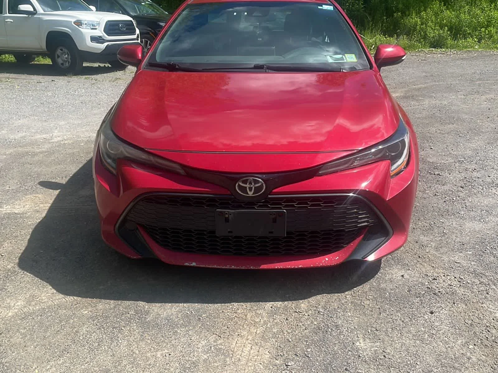 Certified Used 2021 Supersonic Red Toyota SE image 12