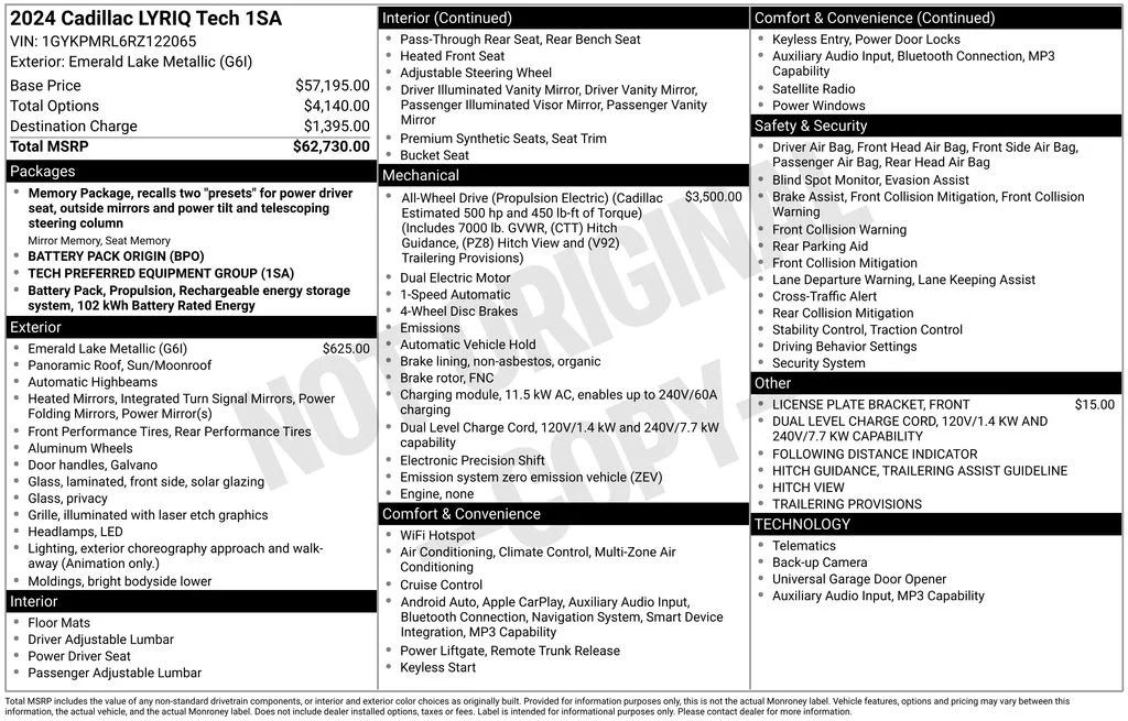 Certified Used 2024 Green Cadillac Tech image 10
