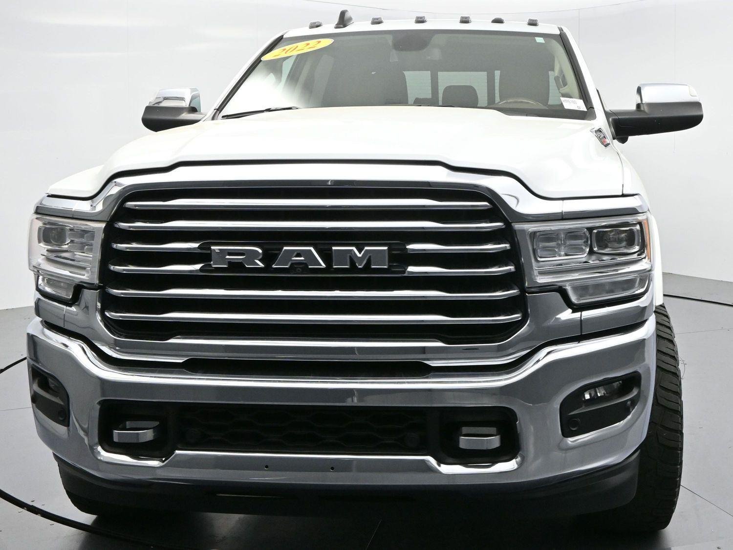 Used 2022 Bright White Clearcoat Ram Longhorn image 2