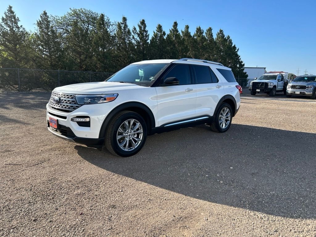 Used 2024 White Metallic Ford Limited image 2