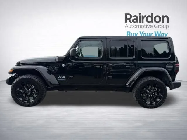 Used 2024 Black Clearcoat Jeep Sahara 4xe image 4