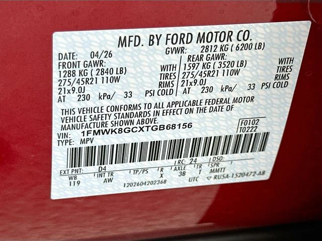 New 2026 Red Metallic Ford ST image 20