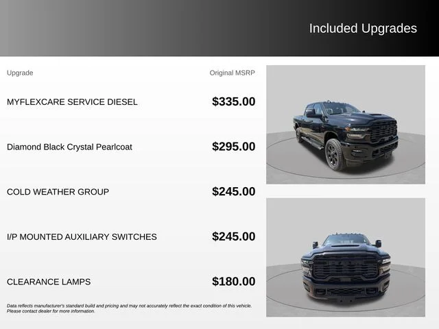 New 2026 Diamond Black Crystal Pearl-Coat Exterior Paint RAM Tradesman image 8