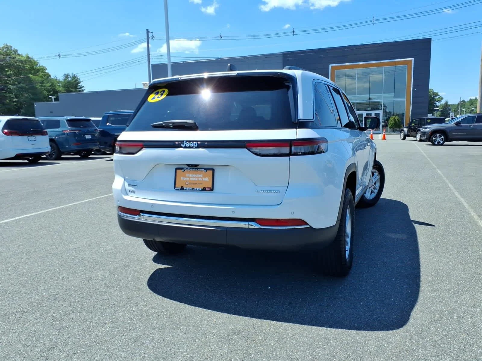 Certified Used 2023 Bright White Clearcoat Jeep Laredo image 8