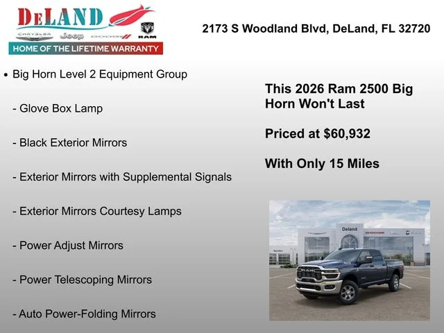 2026 RAM 2500 Big Horn - Photo 18