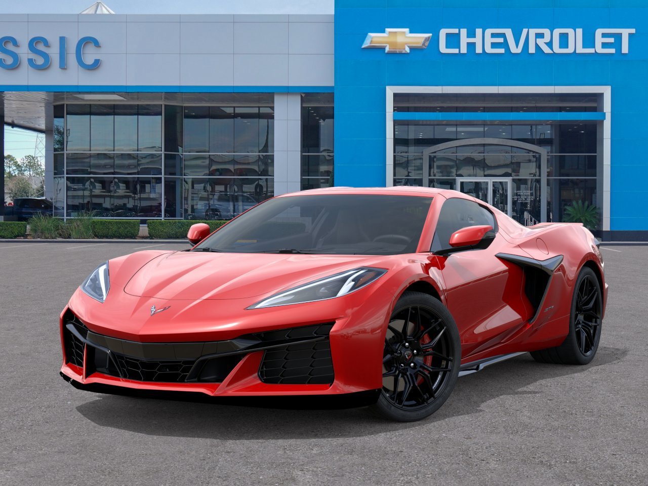 2026 Chevrolet Corvette Z06 1LZ Red at Classic Elite Chevrolet Hwy 6