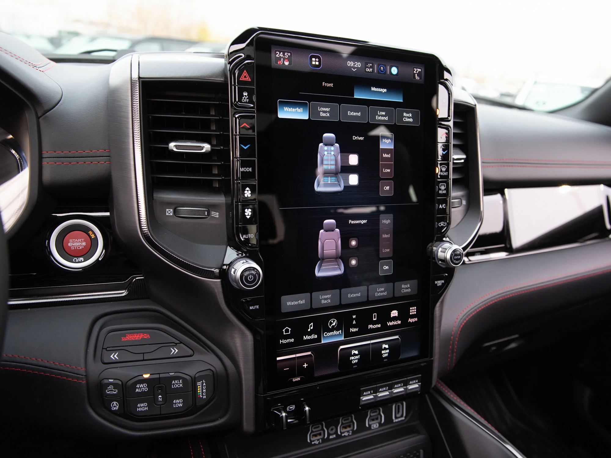 New 2026 Black RAM RHO* Crew Cab 4x4, 540HP, 35 Inch Tires, Massage Seats, Passenger Screen image 27