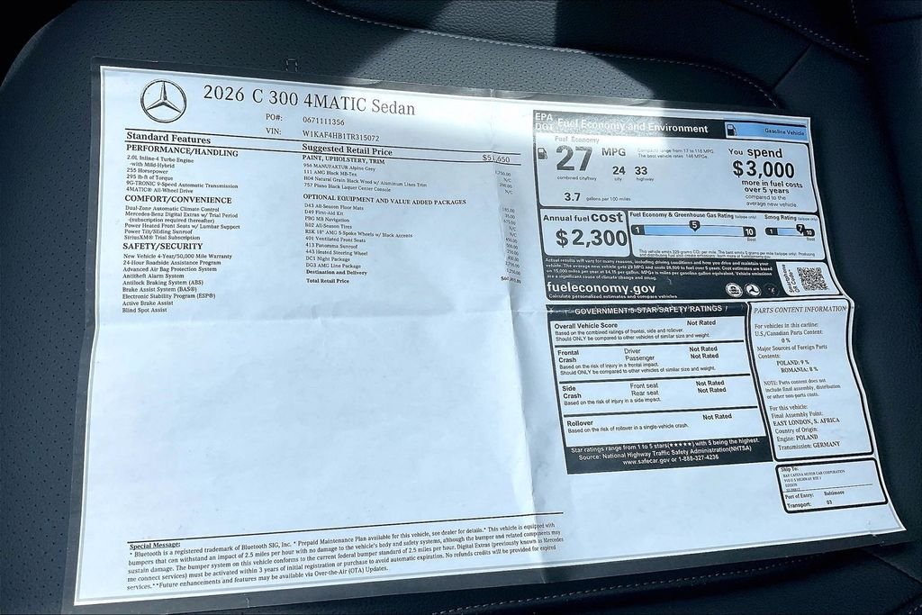 2026 Mercedes-Benz C-Class Sedan C 300 - Photo 22