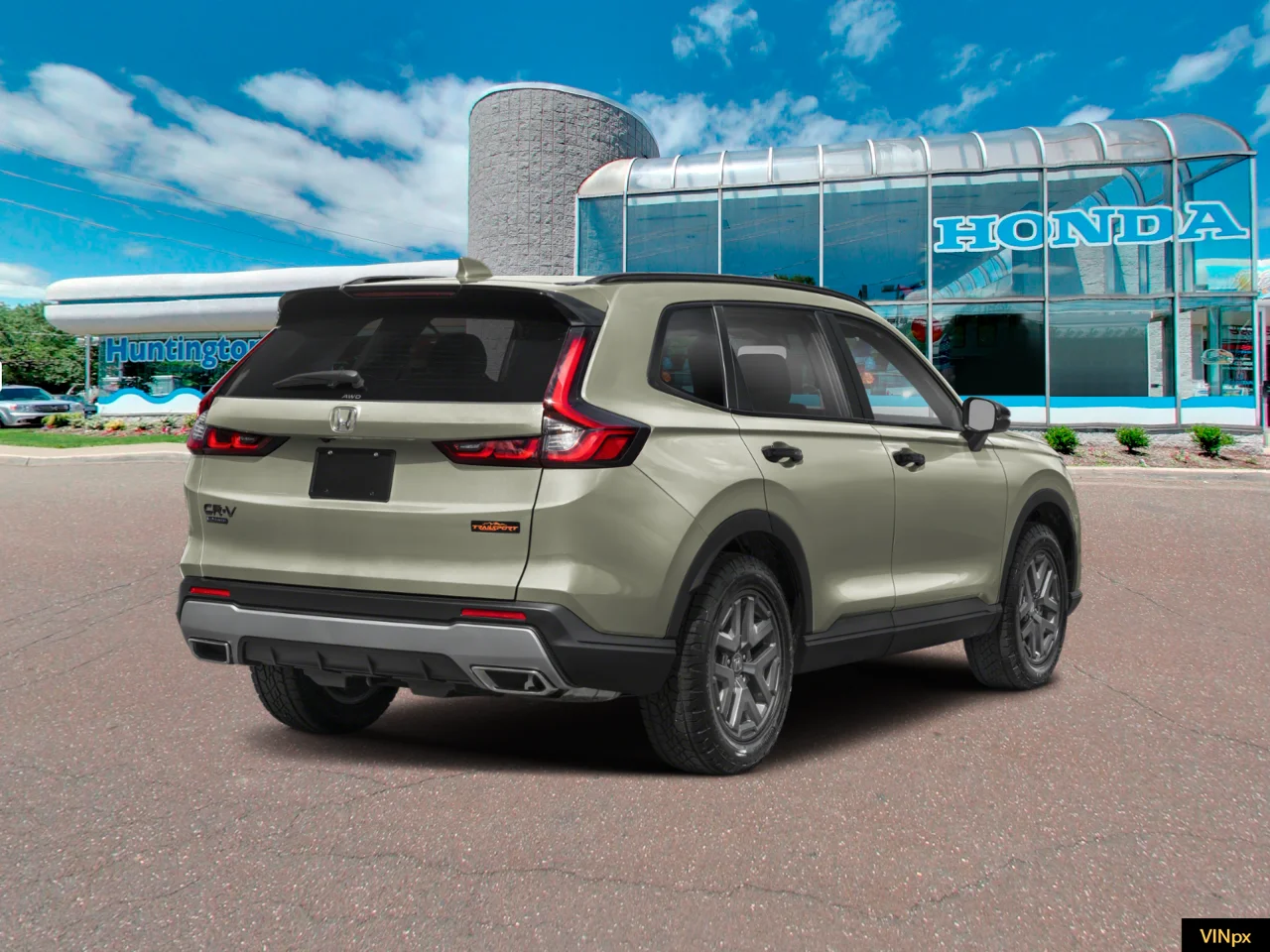New 2026 Ash Green Metallic Honda AWD TrailSport image 2