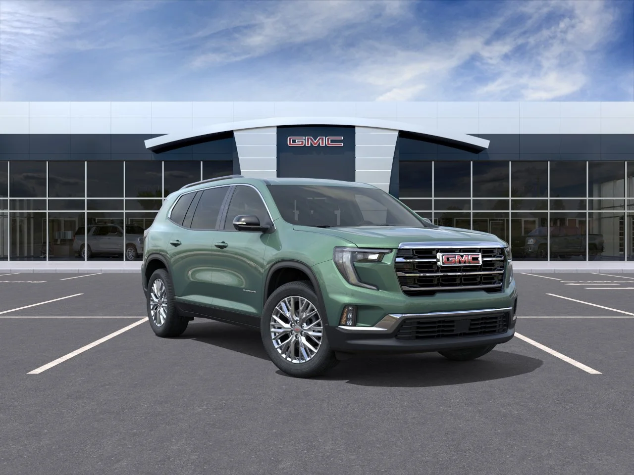 New 2027 Trailstone Green Metallic GMC Elevation image 1