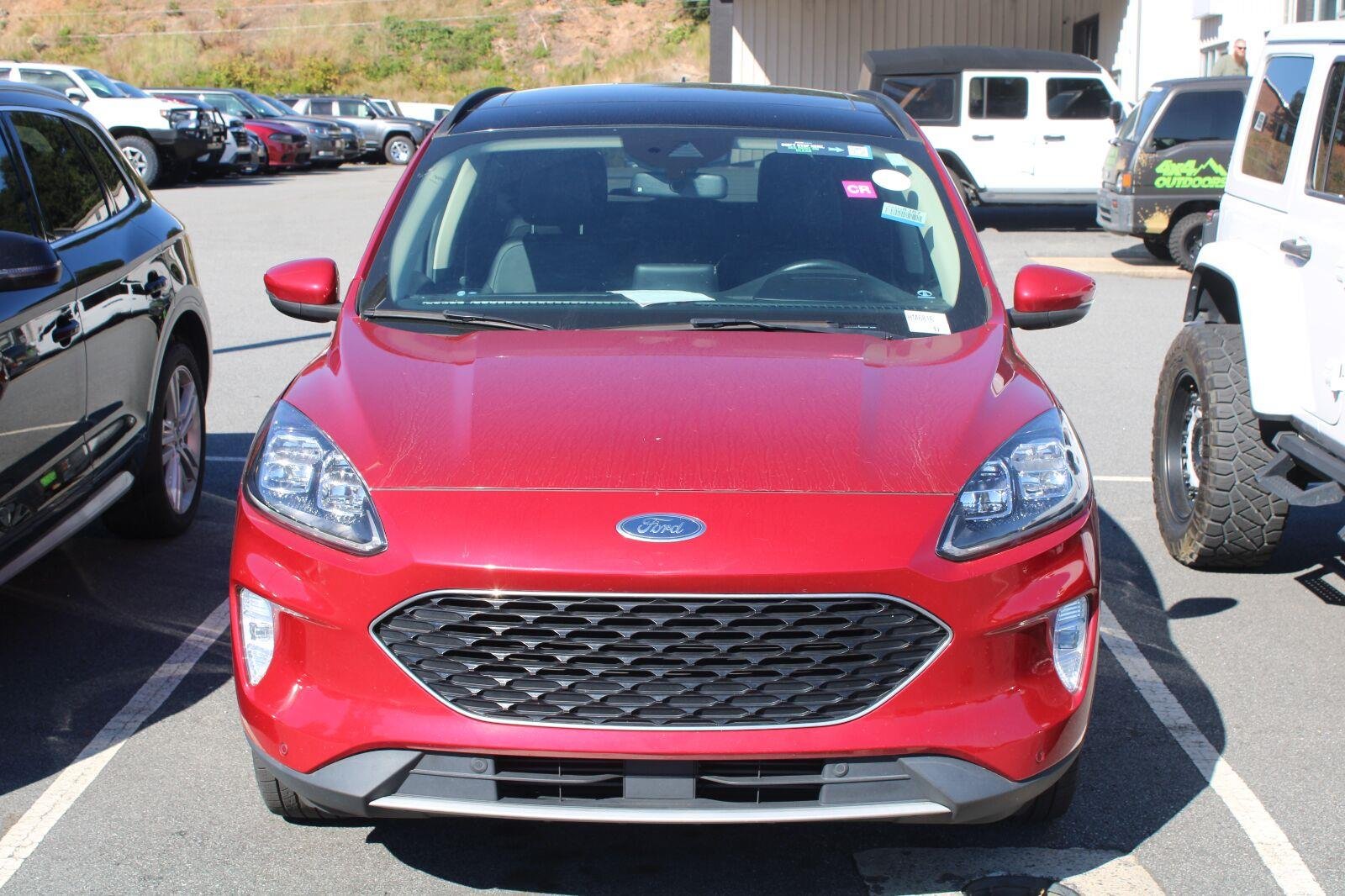 Used 2020 Rapid Red Metallic Tinted Clearcoat Ford Titanium image 2