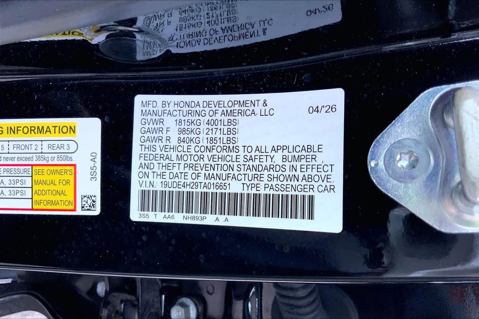 Certified Used 2026 Majestic Black Pearl Acura  image 33