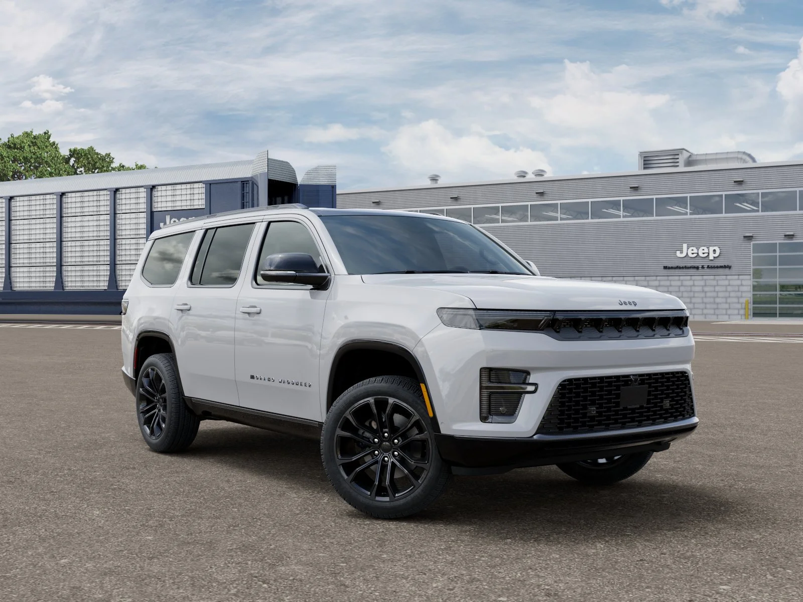 New 2026 Bright White Clear-Coat Exterior Paint Jeep Summit Reserve image 3