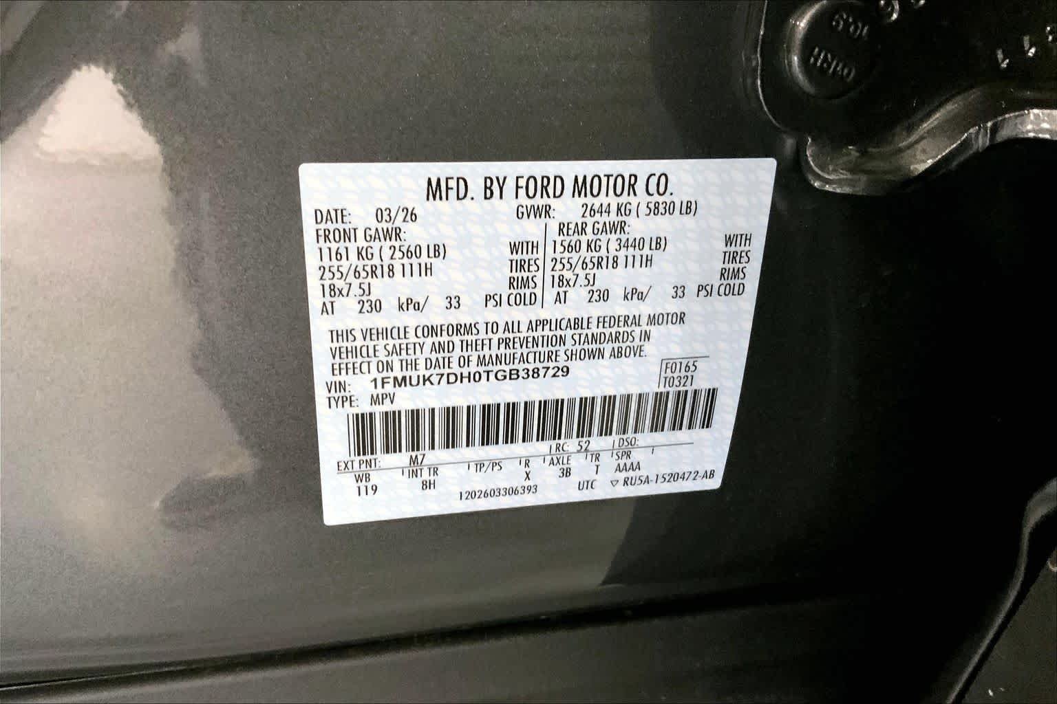 New 2026 Carbonized Gray Metallic Ford Active image 20