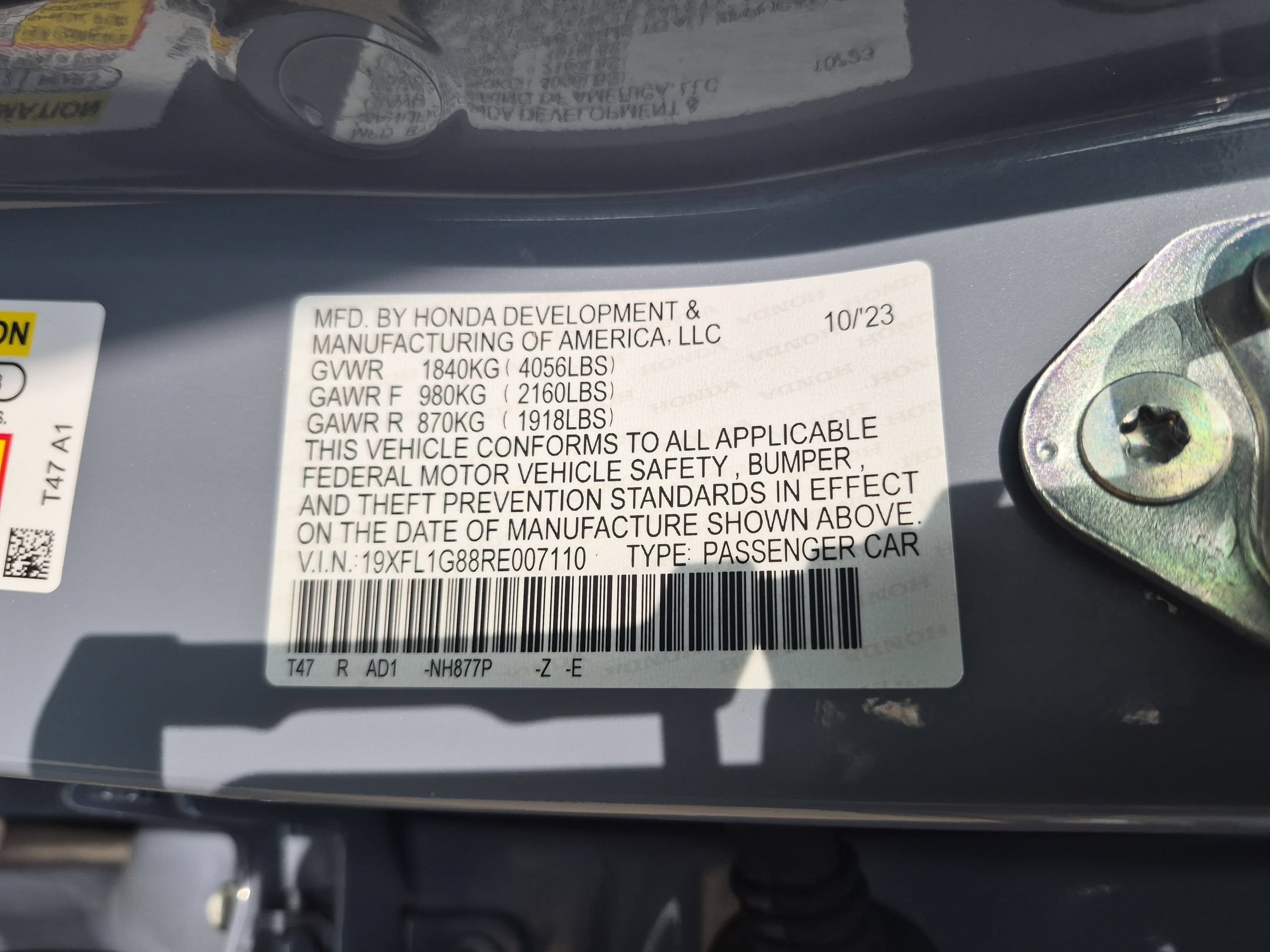 Certified Used 2024 Sonic Gray Pearl Honda Sport Touring Hatchback image 35