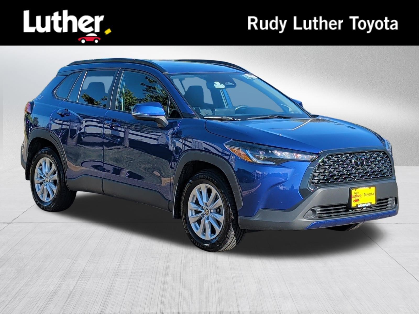 Certified Used 2023 Blue Crush Metallic Toyota LE image 1