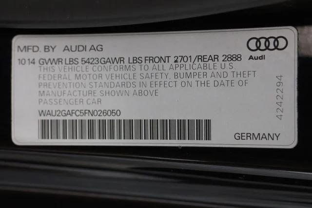 Used 2015 Black Audi 3.0T Prestige image 29