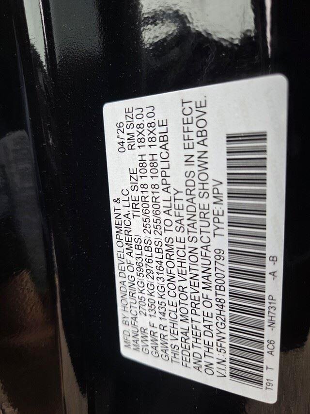 Used 2026 Crystal Black Pearl Honda EXL image 33