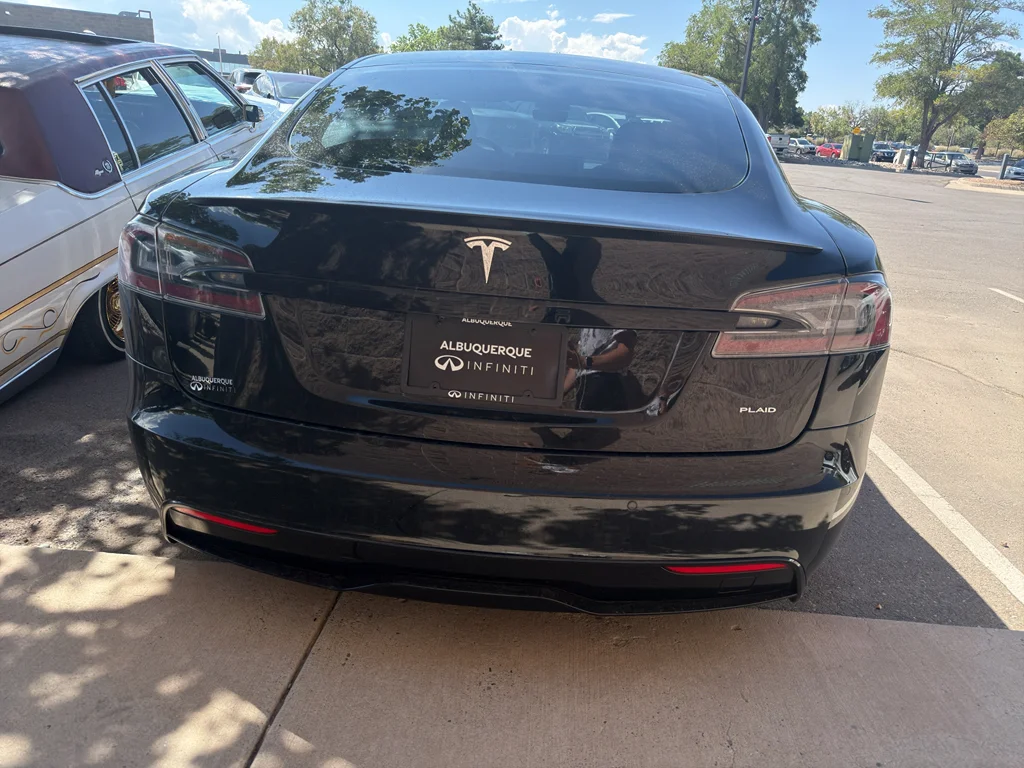 Used 2022 Solid Black Tesla Plaid image 6