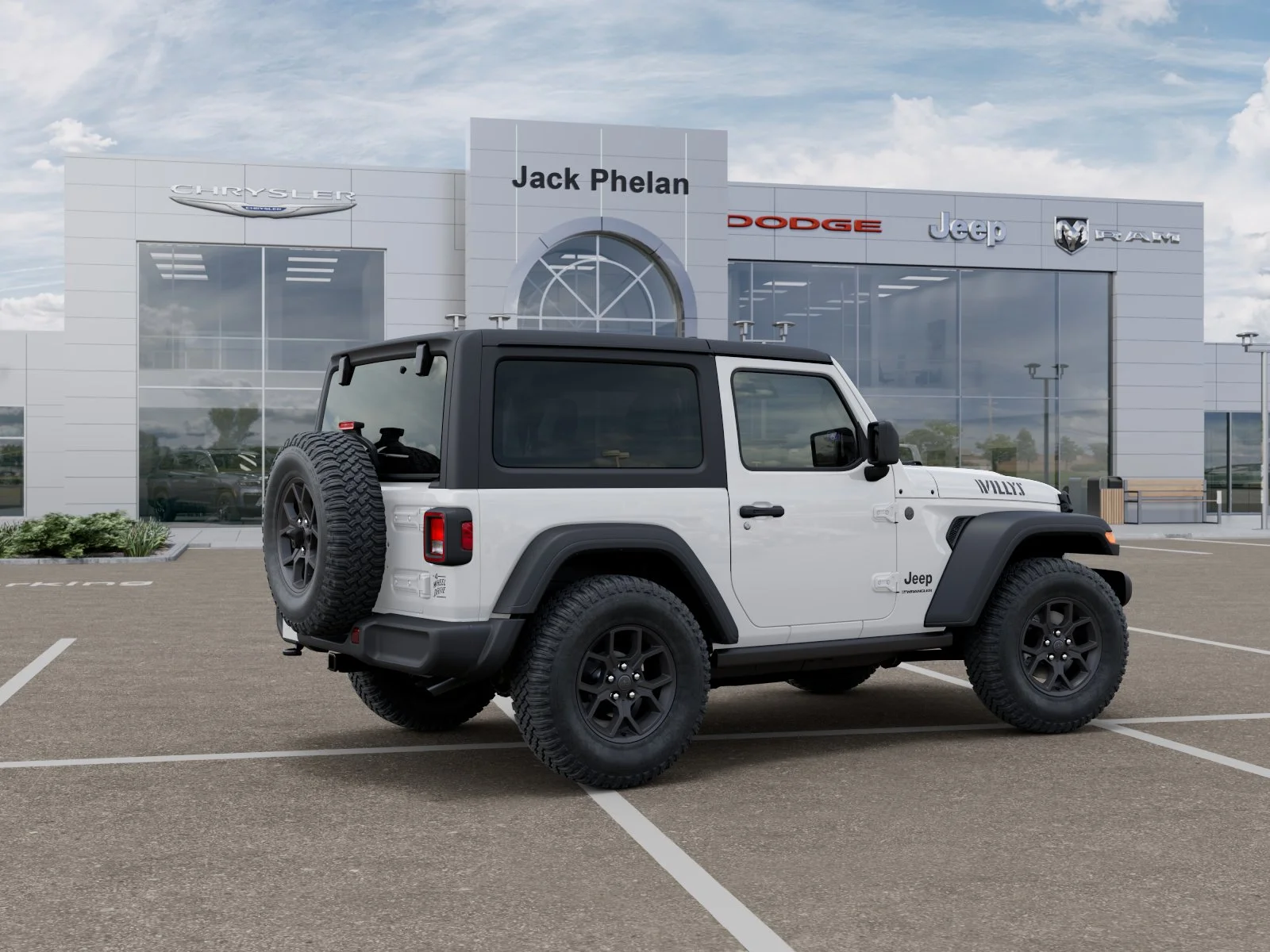 New 2026 Bright White Clear-Coat Exterior Paint Jeep Willys image 25