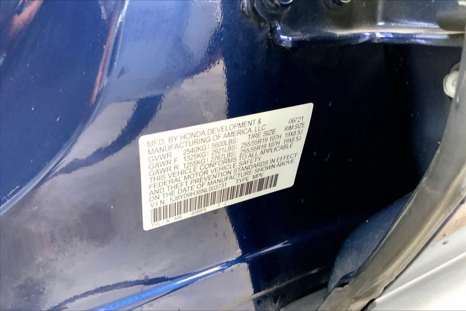 Used 2022 Fathom Blue Pearl Acura  image 34