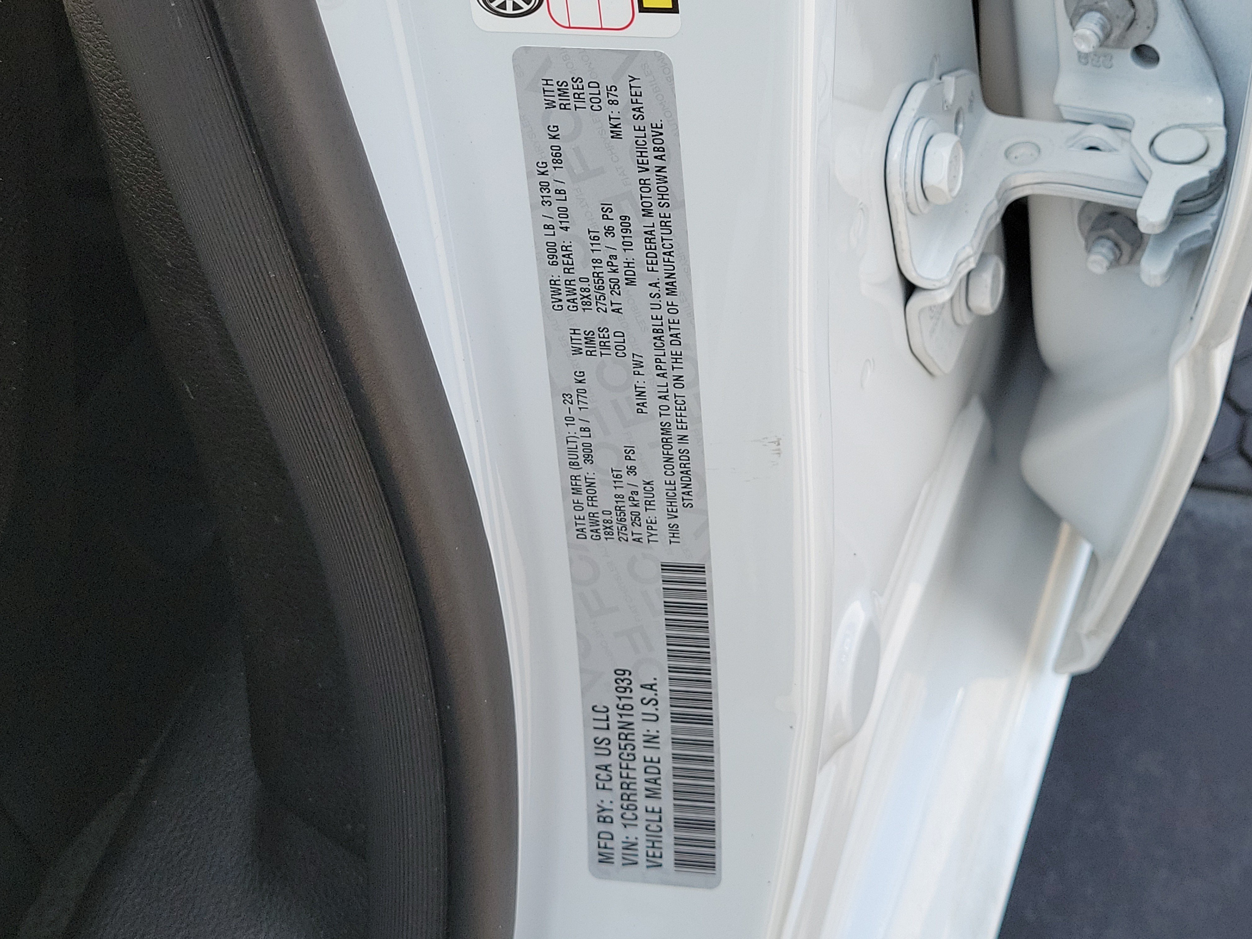 Used 2024 Bright White Clearcoat Ram Big Horn image 30