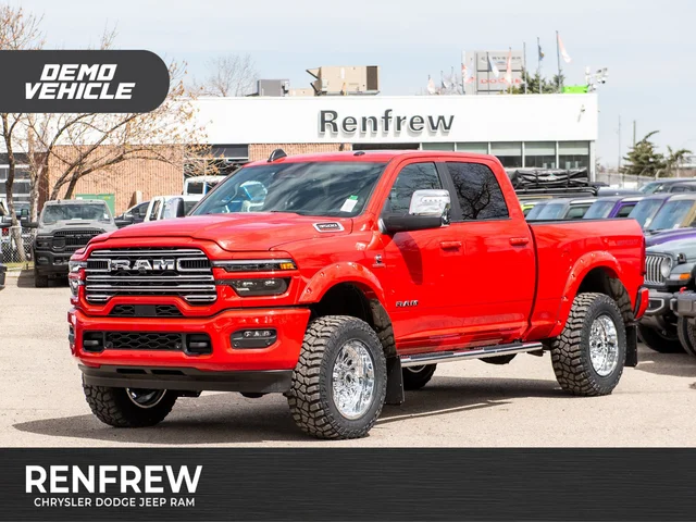 2026 RAM 3500 Laramie*, 2 Inch Lift, 20 Inch Chrome Wheels, 35 Inch Tires, Trigger Industries MudFlaps