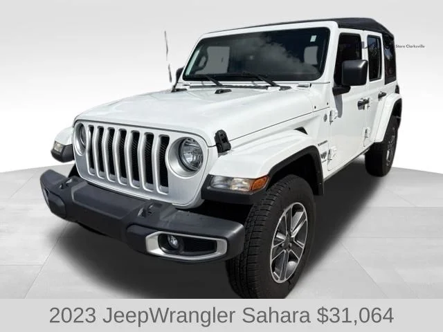 Used 2023 White Jeep Sahara image 4