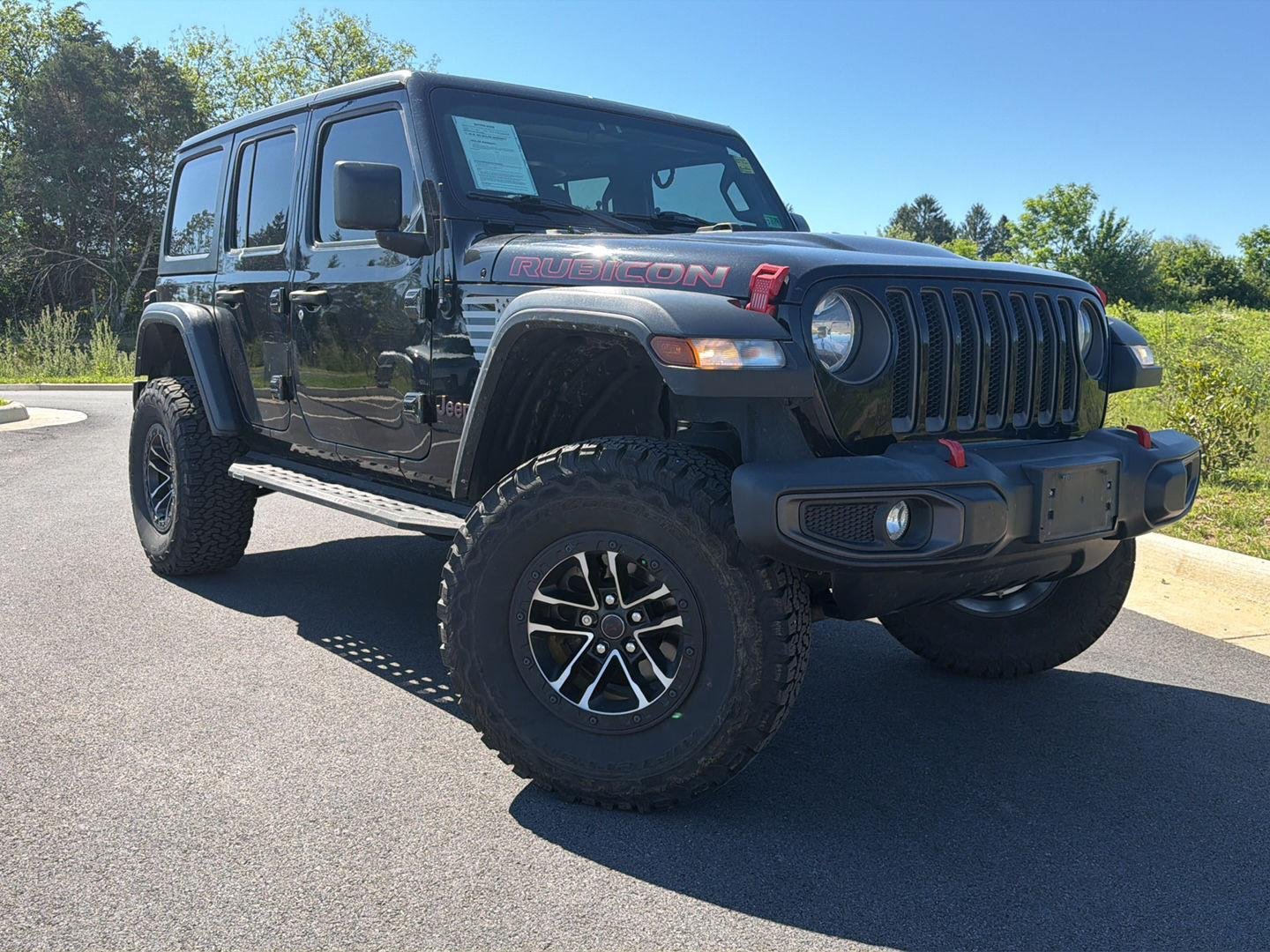Used 2021 Black Clearcoat Jeep Unlimited Rubicon image 1