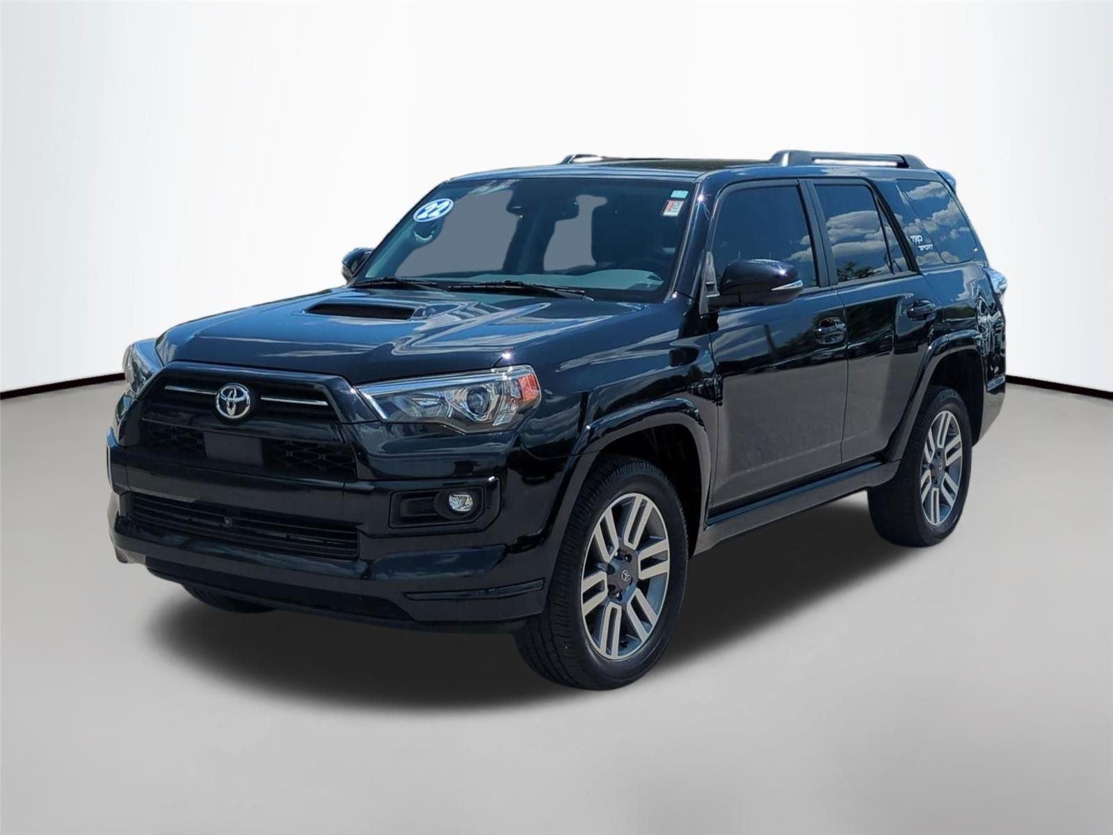 Used 2022 Midnight Black Metallic Toyota TRD Sport image 1