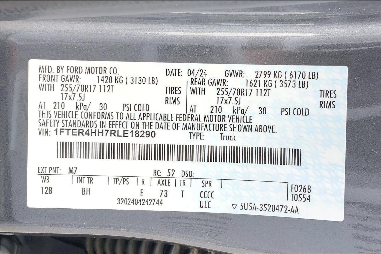Used 2024 Carbonized Gray Ford XLT image 37