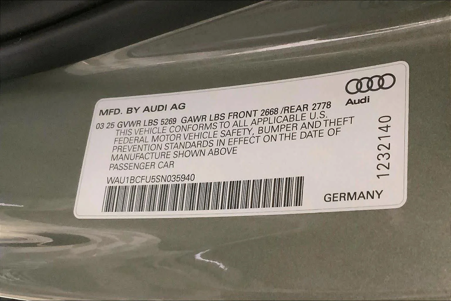 Certified Used 2025 Chronos Gray Metallic Audi Premium image 34