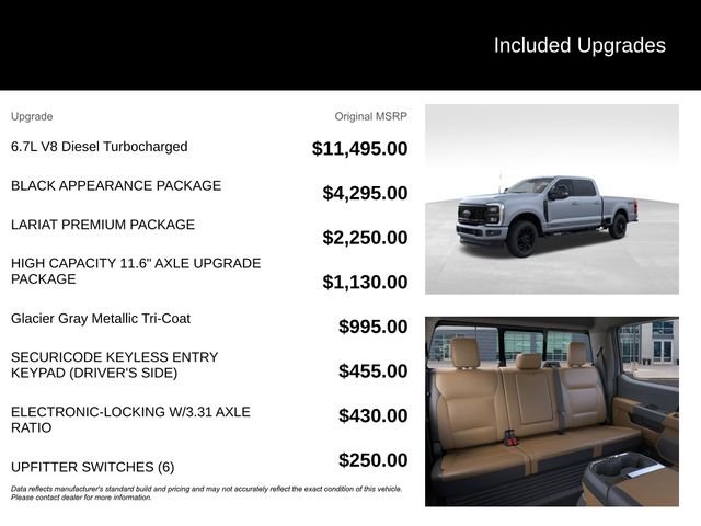 New 2026 Glacier Gray Metallic Tri-Coat Ford F-250® Lariat® image 5