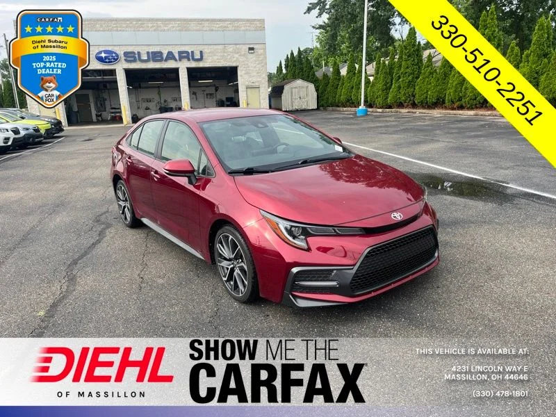 Used 2022 Red Toyota SE image 1