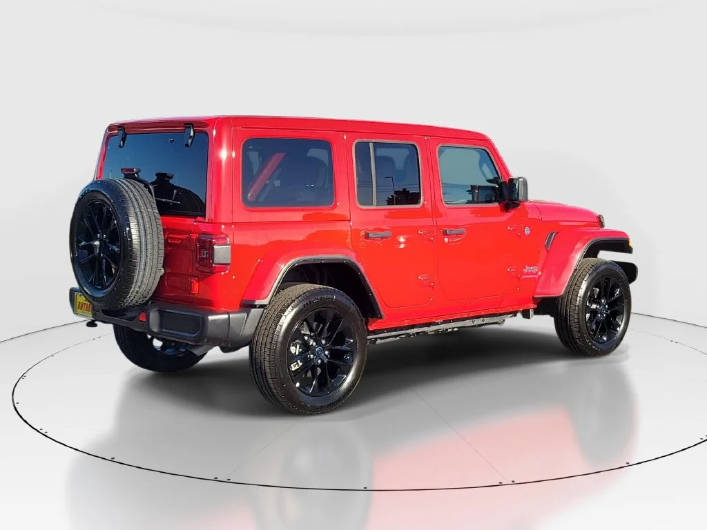 Used 2025 Red Jeep Sahara 4xe image 3