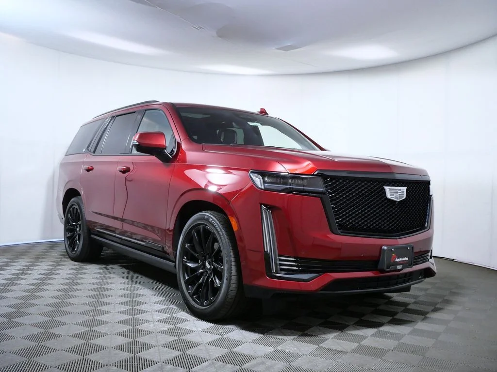 Used 2021 Red Cadillac Sport Platinum image 1