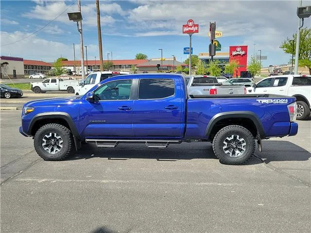 Used 2023 Blue Crush Metallic Toyota TRD Off Road V6 4x4 Double Cab 6 ft. box 140.6 in. image 2