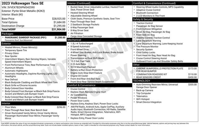 Used 2023 Silver Metallic Volkswagen 1.5T SE image 6