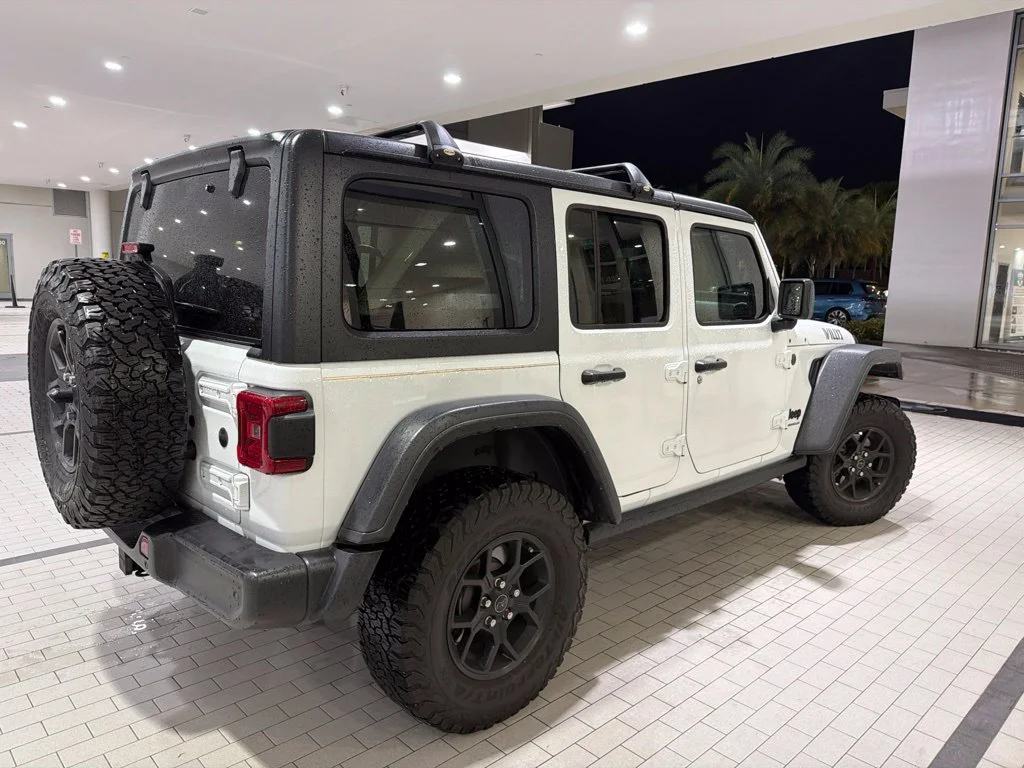 Used 2024 Bright White Clearcoat Jeep Sport image 5