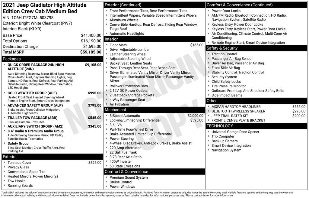 Used 2021 White Jeep Overland image 25