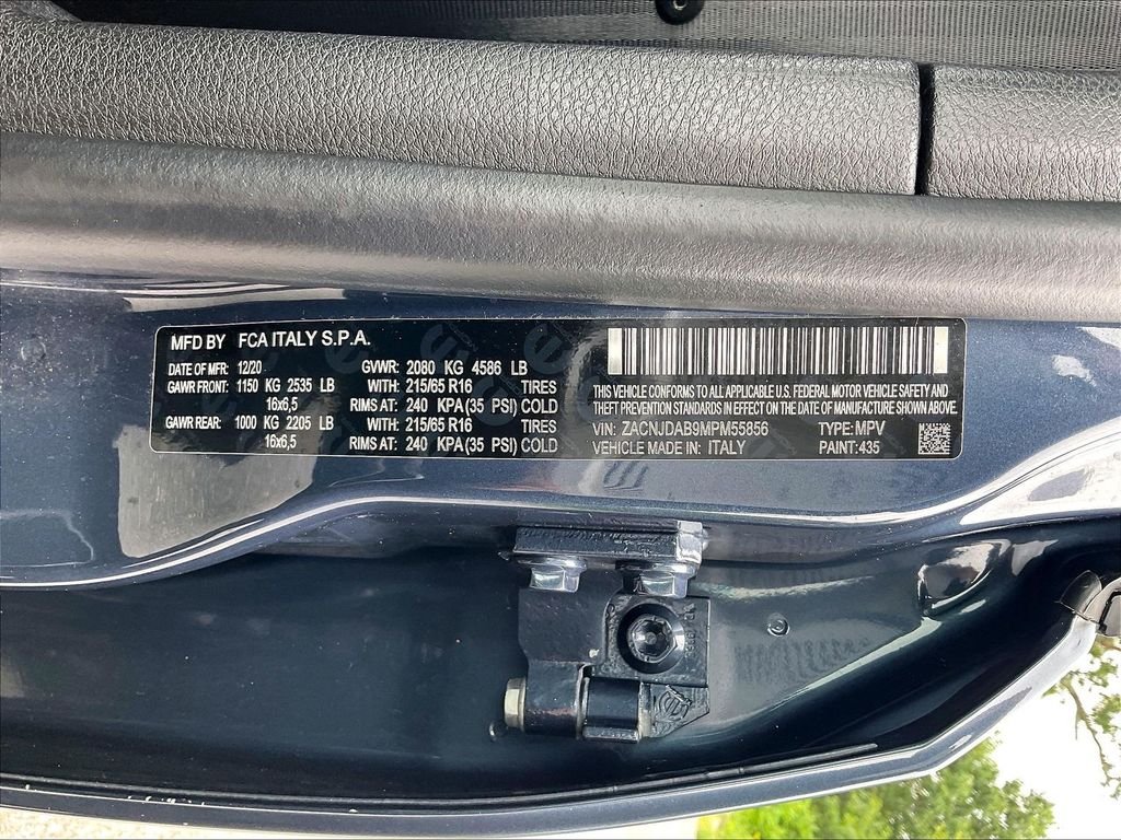 Used 2021 Slate Blue Pearlcoat Jeep Sport image 30
