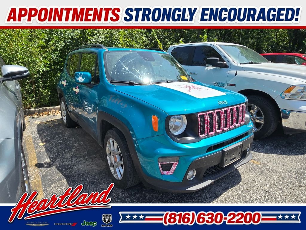 Used 2021 Teal Jeep Latitude image 1