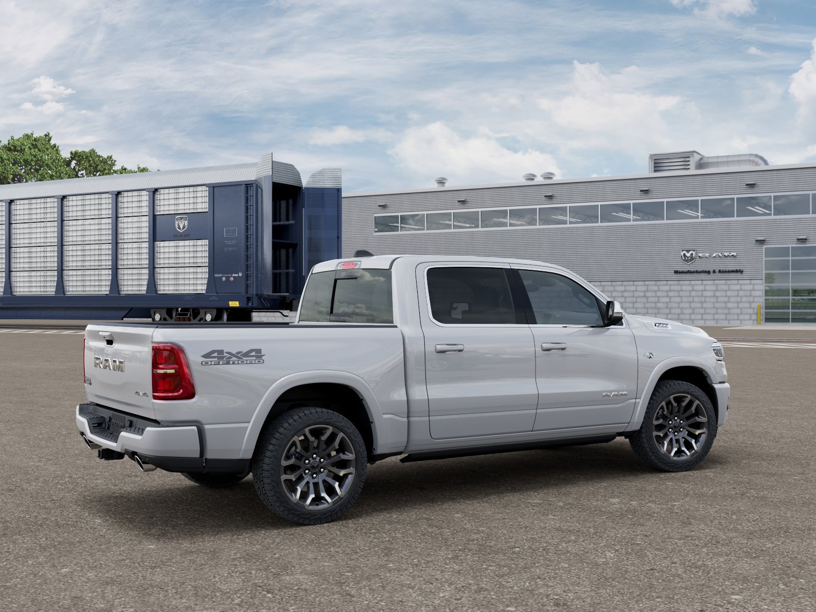 New 2026 Ivory White Tri-Coat Pearl-Coat Exterior Paint RAM Limited Longhorn image 4