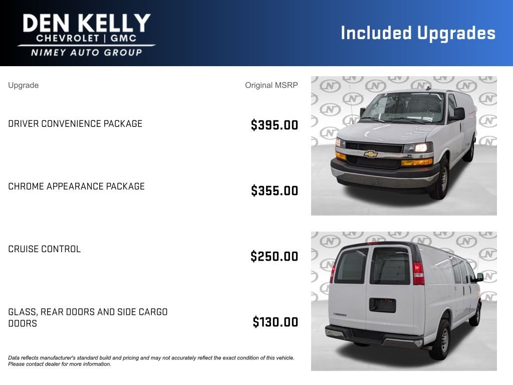 Used 2025 White Chevrolet Work Van image 3
