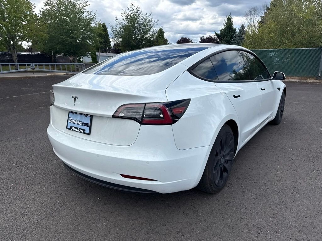 Used 2021 Pearl White Multi-Coat Tesla Standard Range Plus image 7