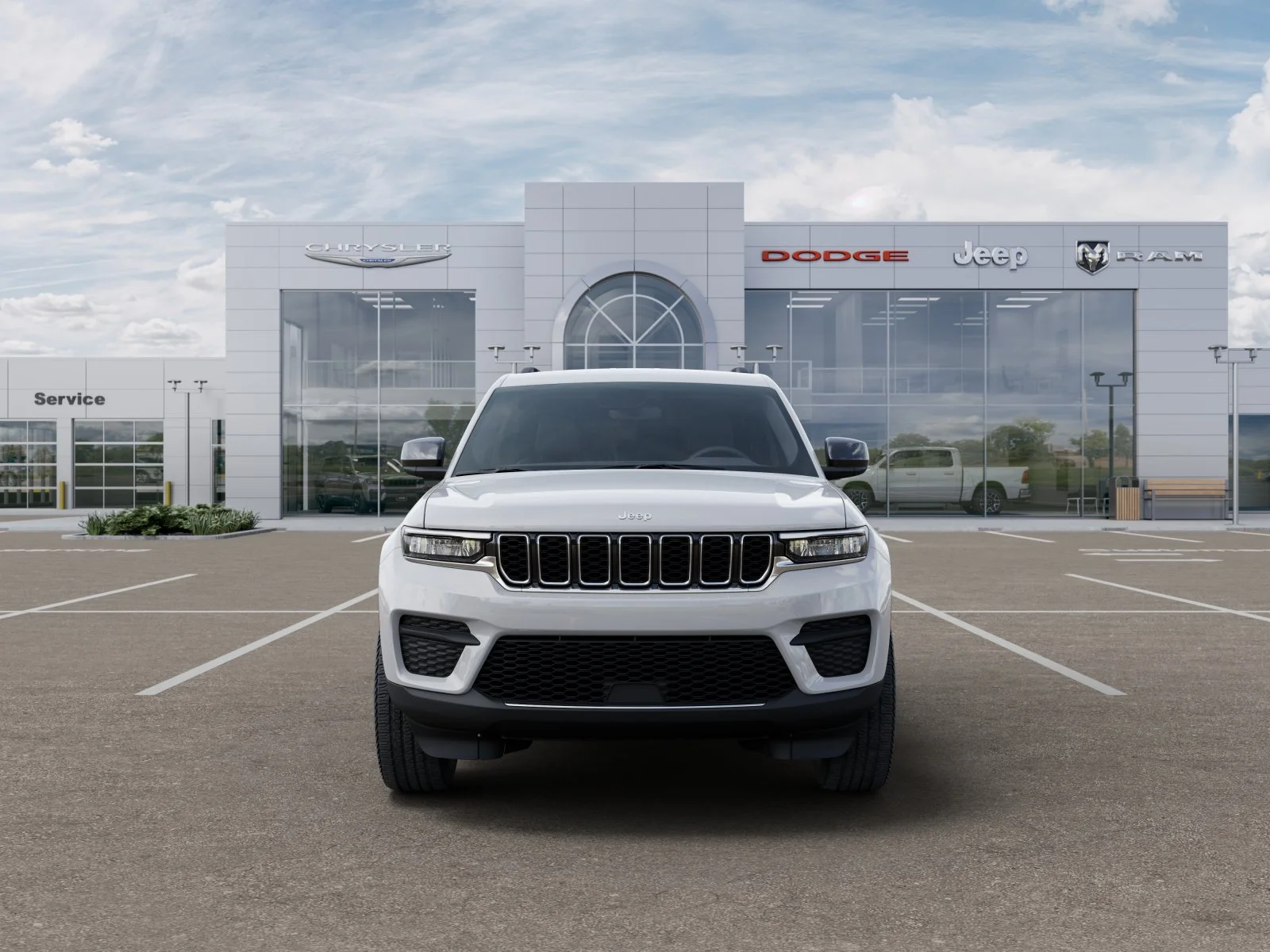 New 2025 Bright White Clear-Coat Exterior Paint Jeep Laredo image 38
