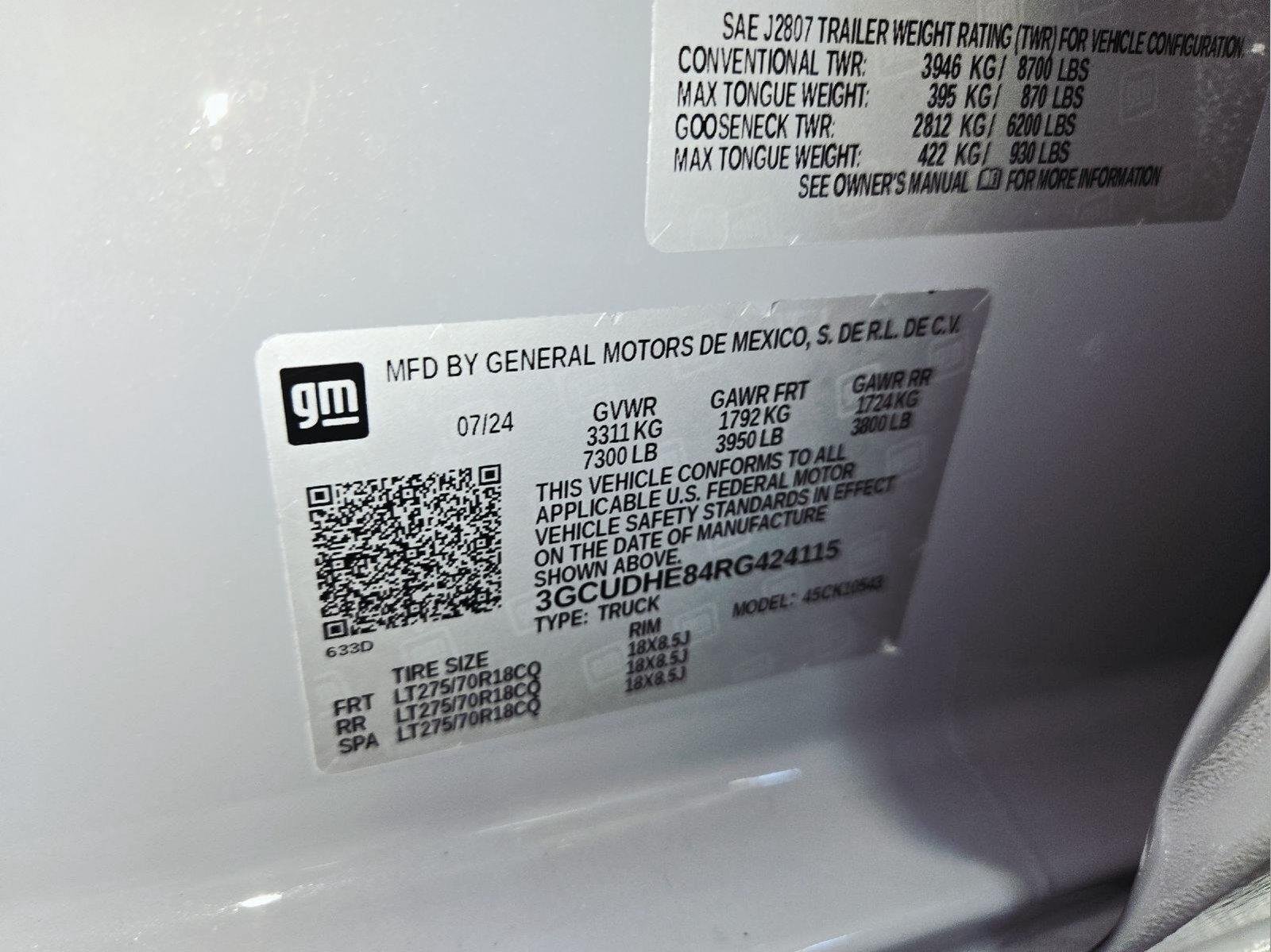 Certified Used 2024 Slate Gray Metallic Chevrolet ZR2 image 75