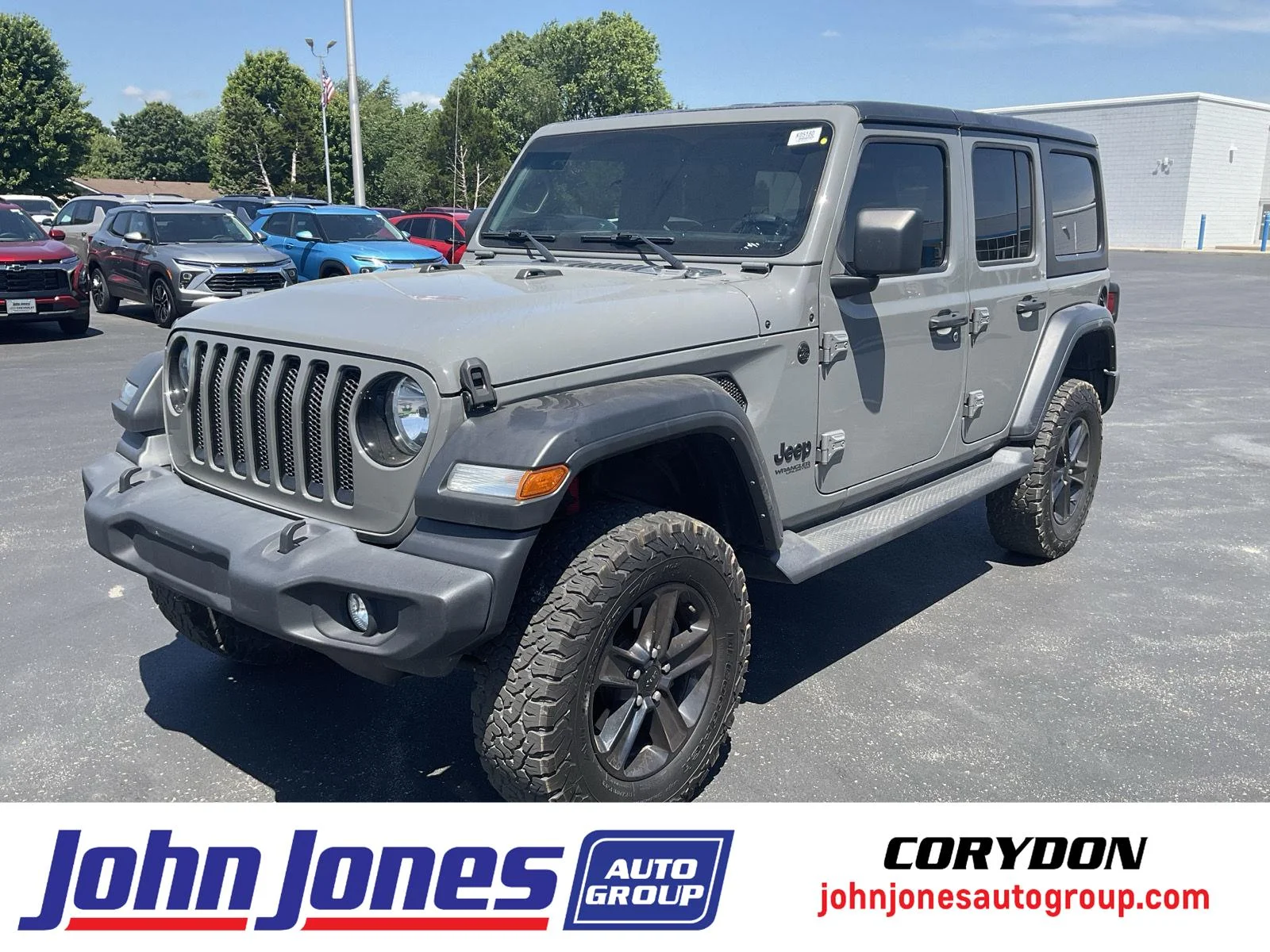 Used 2021 Sting-Gray Clearcoat Jeep Unlimited Sport Altitude image 1